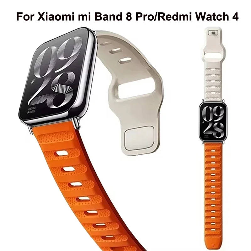 Силиконовый ремешок для Xiaomi mi Band 8 Pro/9 Pro, спортивный ремешок для часов, сменный браслет Correa для Redmi Watch 4/5, аксессуары для ремешка