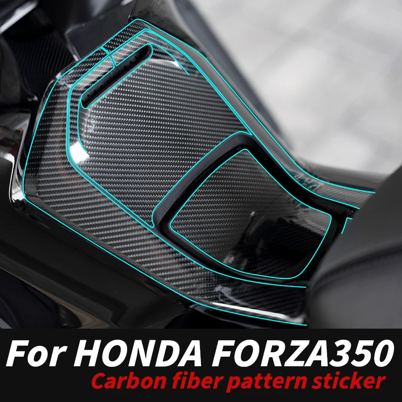 For Honda Forza NSS350 5D Carbon Fiber Decorative Film Precision-Cut High-Toughness Fade-Resistant Weatherproof Mod Accessories