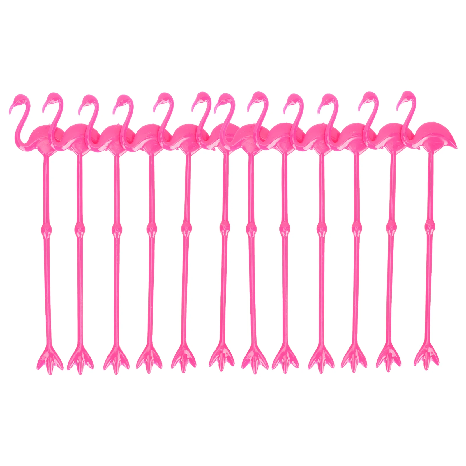 

12pcs Flamingo Stirring Stick Plastic Beverage Rods Cocktail Drink Stirrers Home Bar Supplies Coffee Mixing Sticks Practical