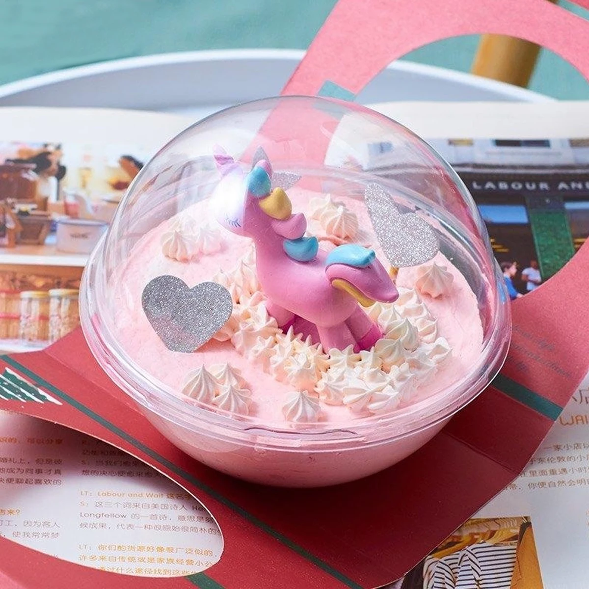 

10 Pcs Mousse Ball Accessories Xmas Cake Boxes Carriers for Transport with Handle Storage Containers Airtight Plastic Round
