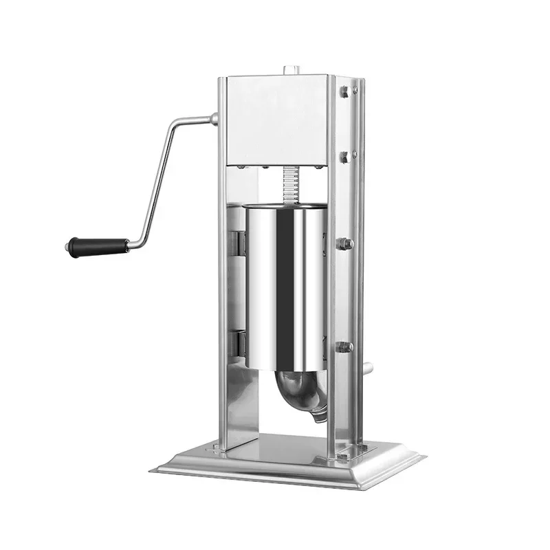 

%a 2L Spain Ham Making Machine Stainless Steel Sausage Filler Manual Churro Extruder Commercial Sausage Stuffer Maker