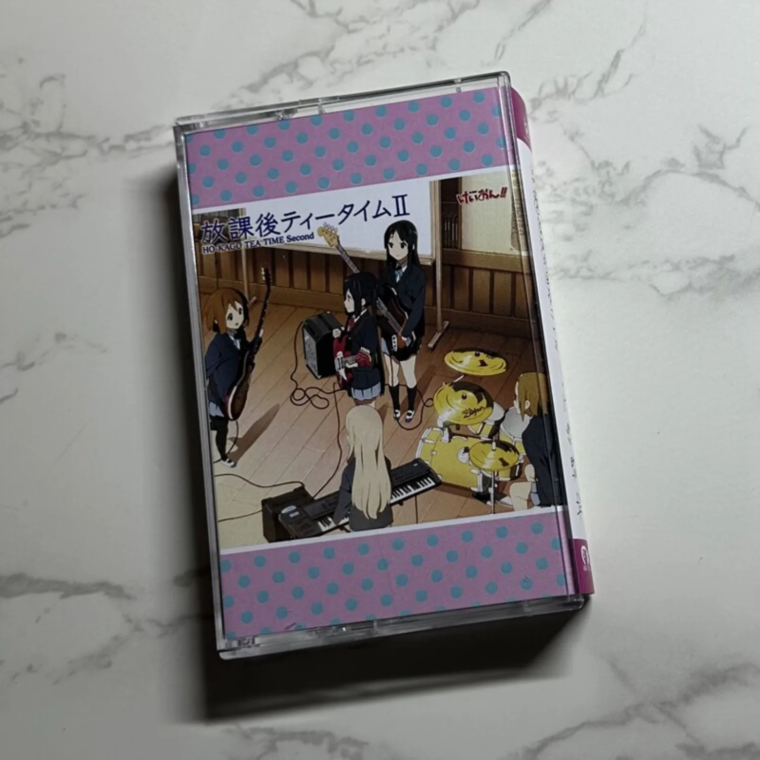 

K-ON!! Ho-kago Tea Time Second Anime Pop Rock Audio Cassette Tape Retro Analog Sound Collectible for Fans Home Art Decor