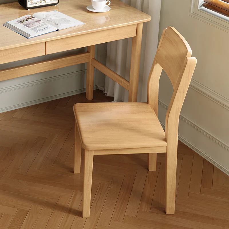 

White Yellow Dining Chair Wooden Restaurant Bedroom Modern Office Dining Chair Lounge Kitchen Silla Cadeira Home Furniture