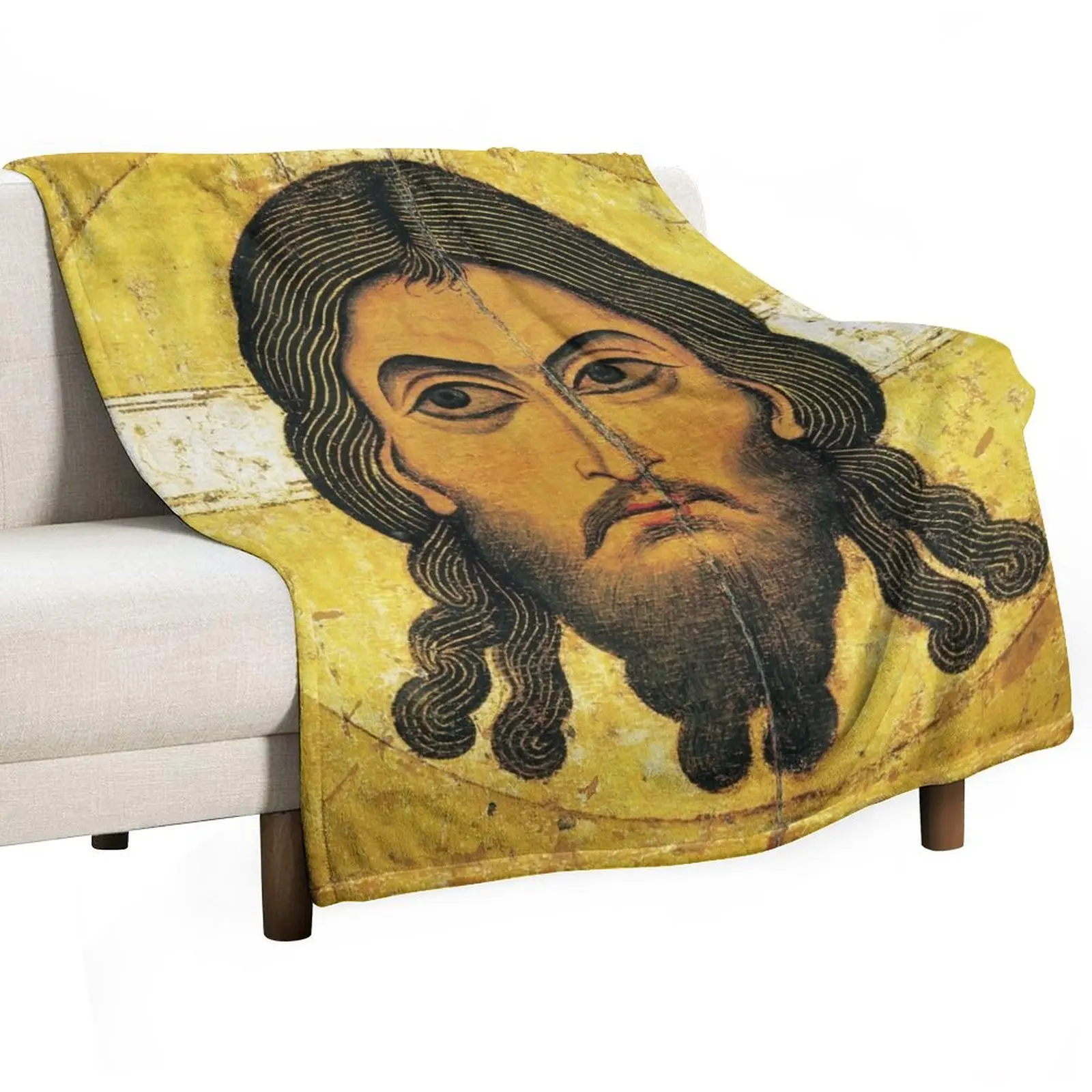 Jesus: Image of Edessa, Mandylion Throw Blanket Custom Cute Blankets