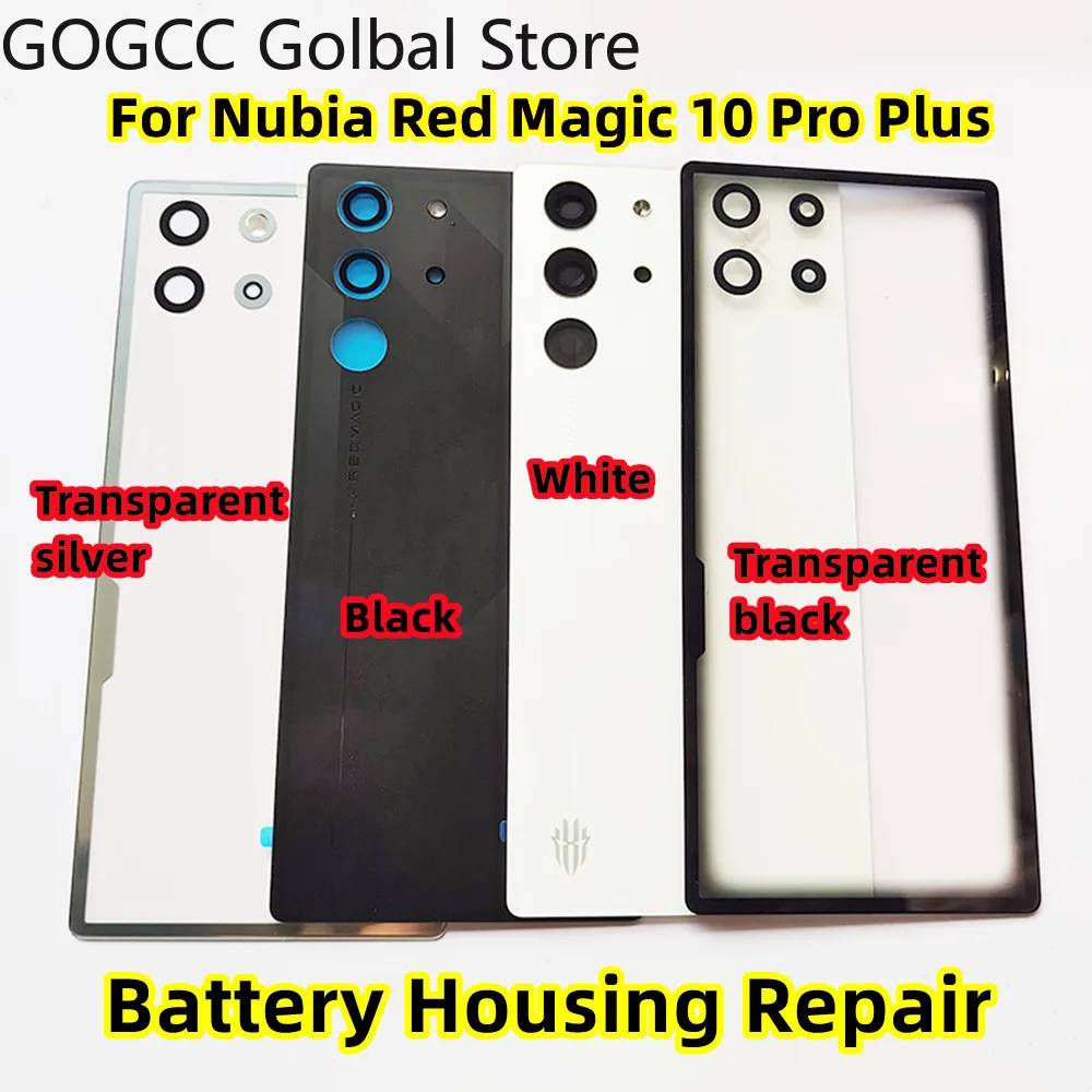 

Back Cover Origina For ZTE Nubia Red Magic 10 Pro Pro+ Plus NX789J Rear Battery Glass Case Lid Shell Housing Global Replacement