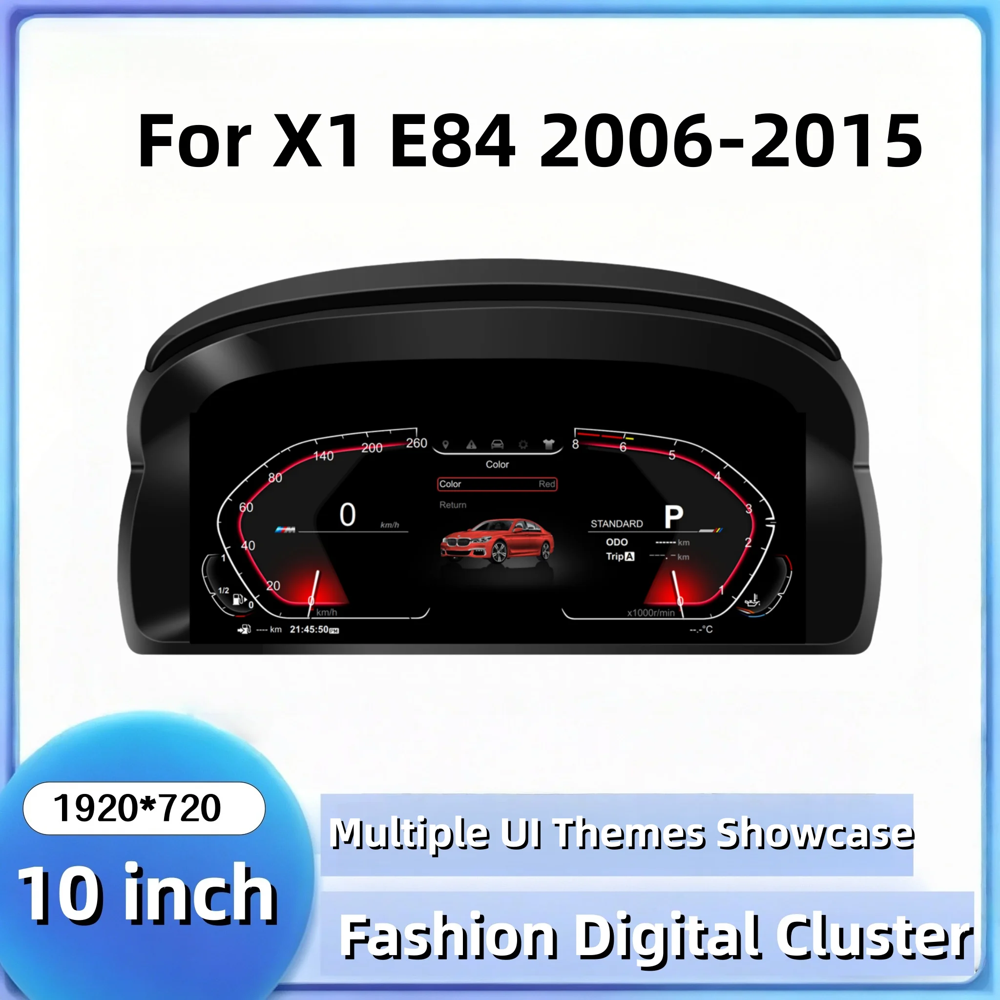 

10 inch Digital Instrument Cluster For BMW X1 E84 2006-2015 Virtual Cockpit Odometer Speedometer Counter Dashboard Screen CarPlay
