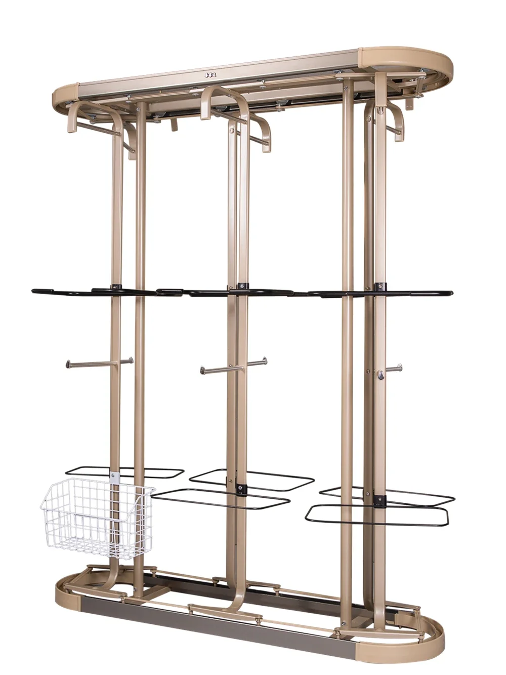 Electric rotaryrack 360-degree display  rack host explains clothes automatic clothes rack