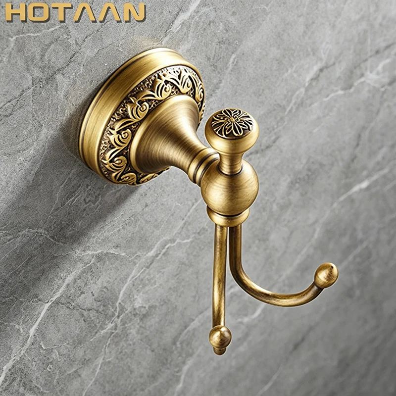 . Robe Hook,Clothes Hook,solid brass Construction with antique brass finish,Bathroom hook,YT-12602