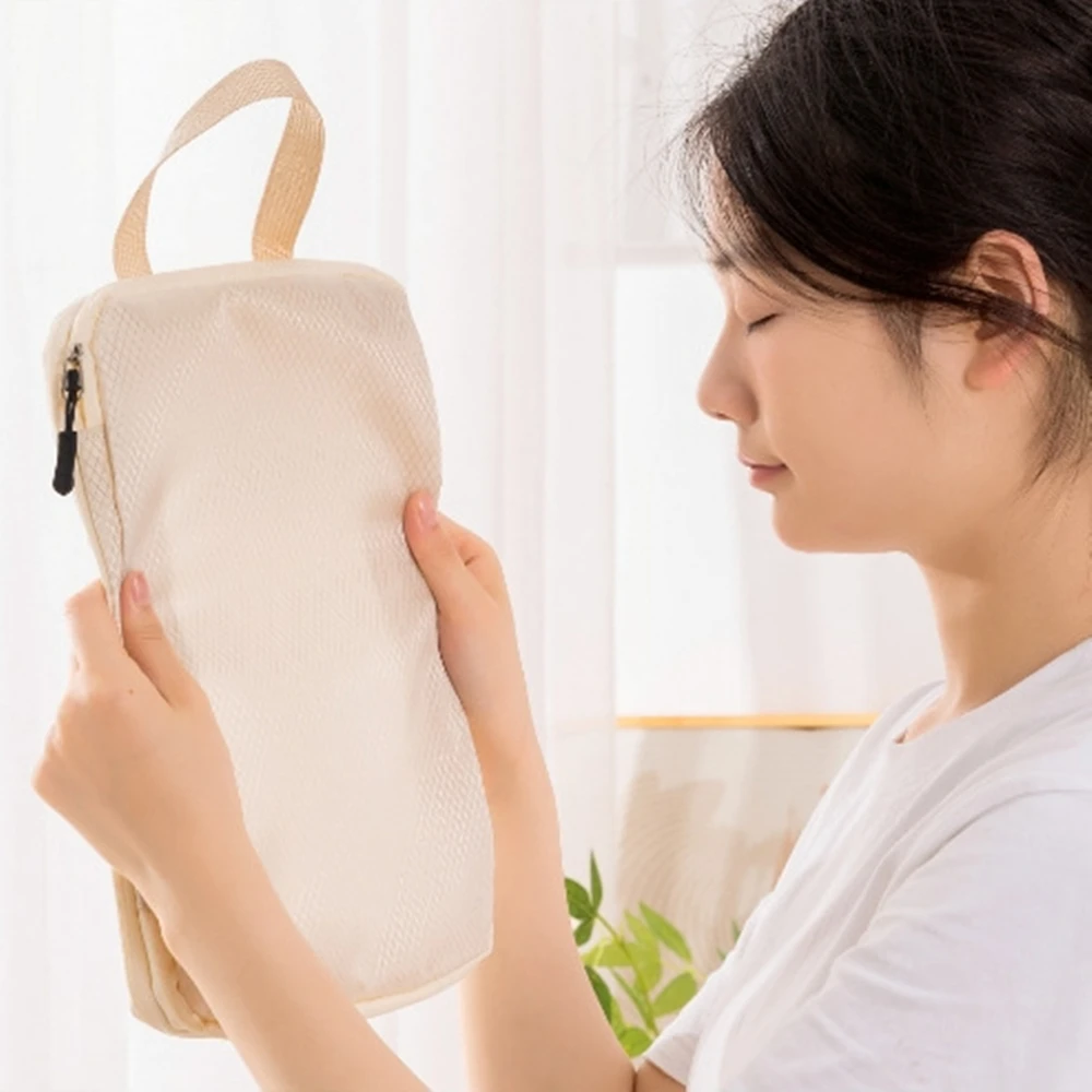 3 pezzi/set borsa da viaggio multifunzione con imballaggio comprimibile da viaggio valigia impermeabile organizer per bagagli portatile in nylon rosa