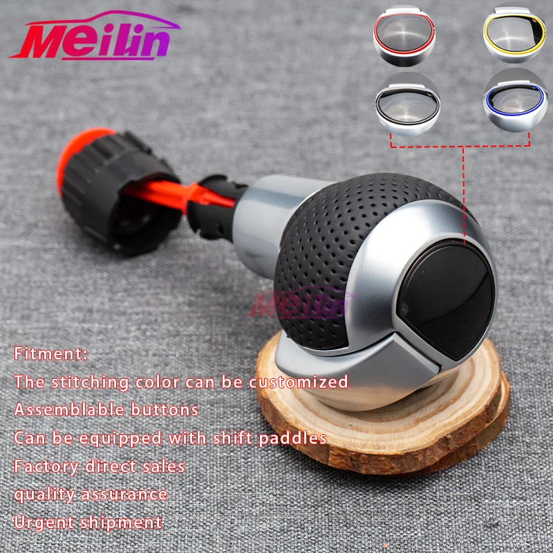 

For Audi A3 S3 RS3 RS4 RS5 Q3 S6 RS6 A4 A5 A6 A7 C7 Silver Automatic Shifter Handle Head Shift Knob