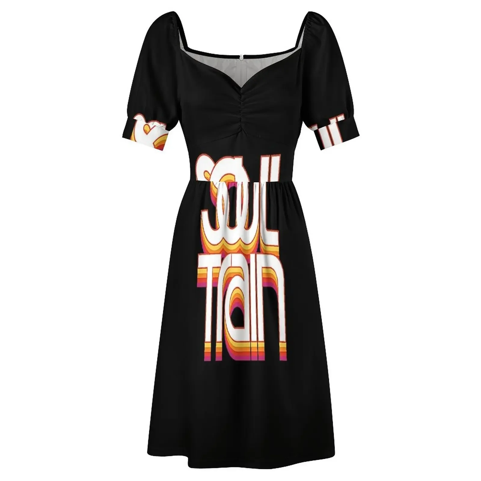 Soul Train T-Shirt Kurzarmkleid Kleid Cocktailkleider