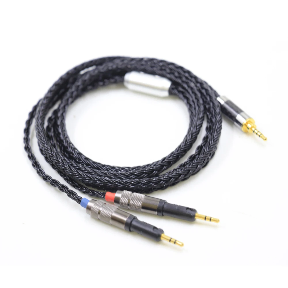 HIFI Murky Black Xrl 6.35 2.5/4.4mm Stereo 16Cores Silver Plated R70X Headphone Upgrade Cable for ATH-R70X R70X R70X5 headphones