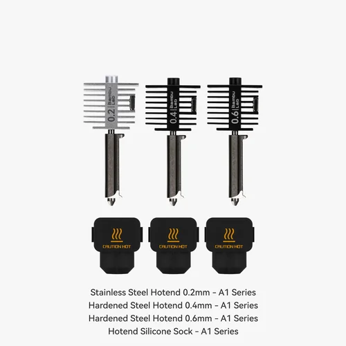 Imagen 2 del producto Para BambuLab A1 Series Hotend Kit conjunto de calefacción hotend para Bambu intercambio rápido 0,2mm/0,6mm/0,4mm Hotend para Mini piezas A1/A1