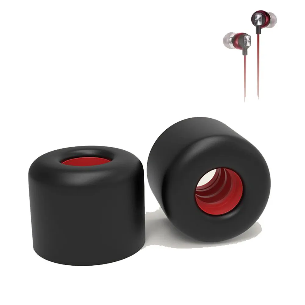 2pc Memory Foam Tips for Sennheiser CX 300S CX3.00 CX5.00 6.00bt 7.00bt Momentum Free In-ear Earphone Eartips Earcaps Earmuffs