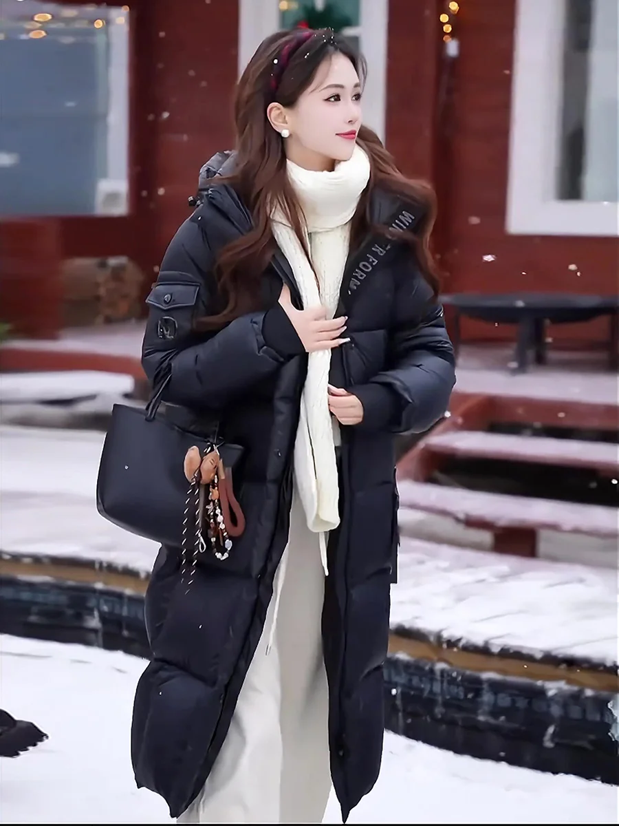 Nueva llegada de invierno abrigo largo blanco Du down Jaet para mujer Ultra resistente al frío Casual Sle cremallera ket diseño Ci ocio