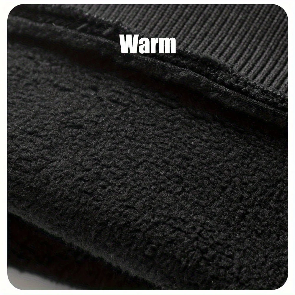 Men's Winter Cold‑Proof Touchscreen Gloves, Windproof Warm Gloves for Outdoor Sports, Running and Cycling, Flip‑Top Two‑Finger Exposed Fishing Gloves