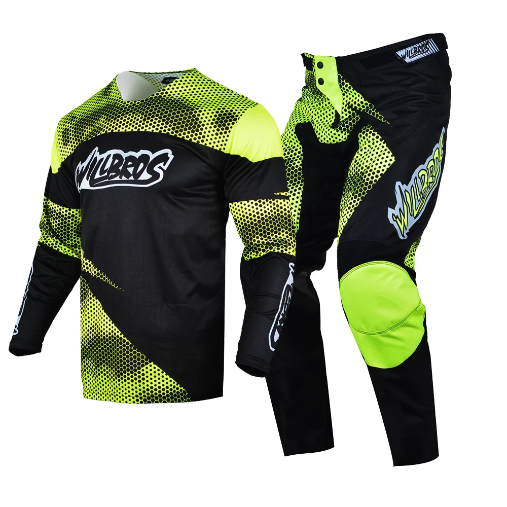 

Mayhem Gear Set MX BMX Mountain Dirt Bike Jersey Pants Willbros Offroad Kits Mens Street Moto Motorcycle Motor Suit Men