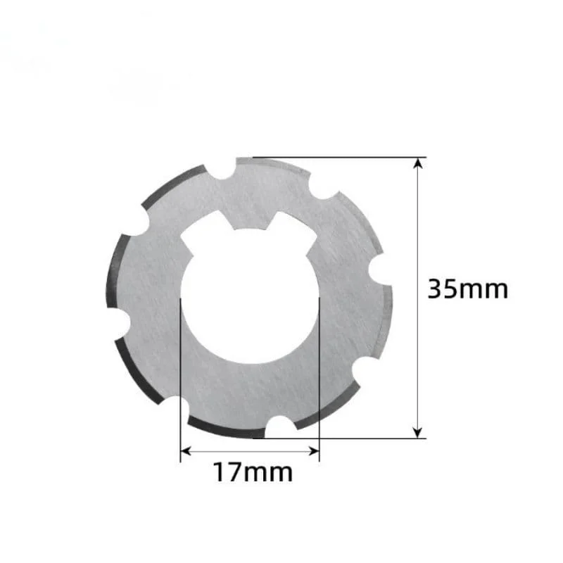 10pcs /lot 35mm :SKS-7 phantom blade for cutting leather fabric and rubber bands, small round blade