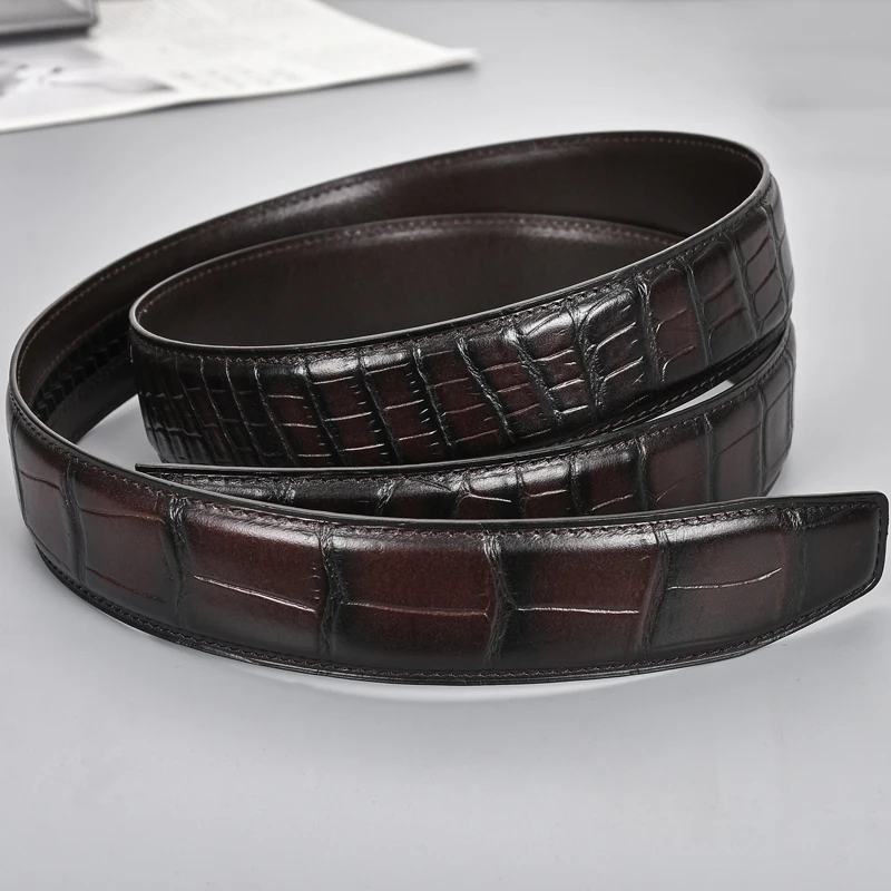 Top layer cowhide belt for men,No buckle,collocation Automatic buckle,only belt,collocation Western-style clothes