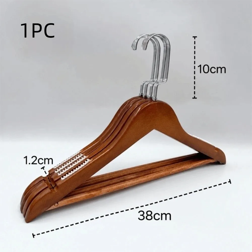 Durable Wood Hangers Swivel Hook Notches Design Wooden Clothes Hangers Hanging Space Saving Non-Slip Coat Hangers Home Organizer