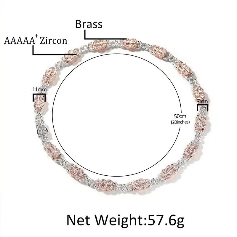 Trendy Unisex Cuban Chain Bracelet, Symbol & Infinity Spliced, Copper with Cubic Zircon, Premium Jewelry Gift