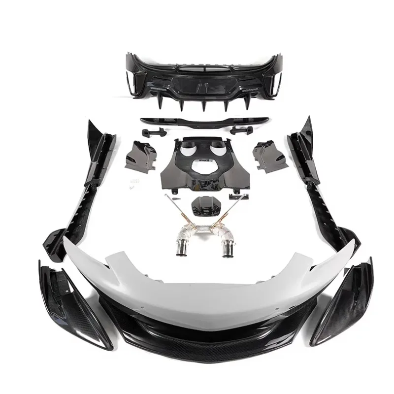 Forged Carbon Wide Body Kit 600LT Custom Made with Front Bumper Rear Bumper Splitter