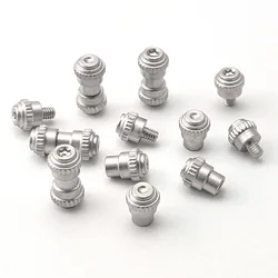 2 Sets/lot 416 Stainless Steel Material Folding Knife Thumb Push Screw Button Stud Nail 4MM Hole 2.3-3MM Thickness DIY Make Part