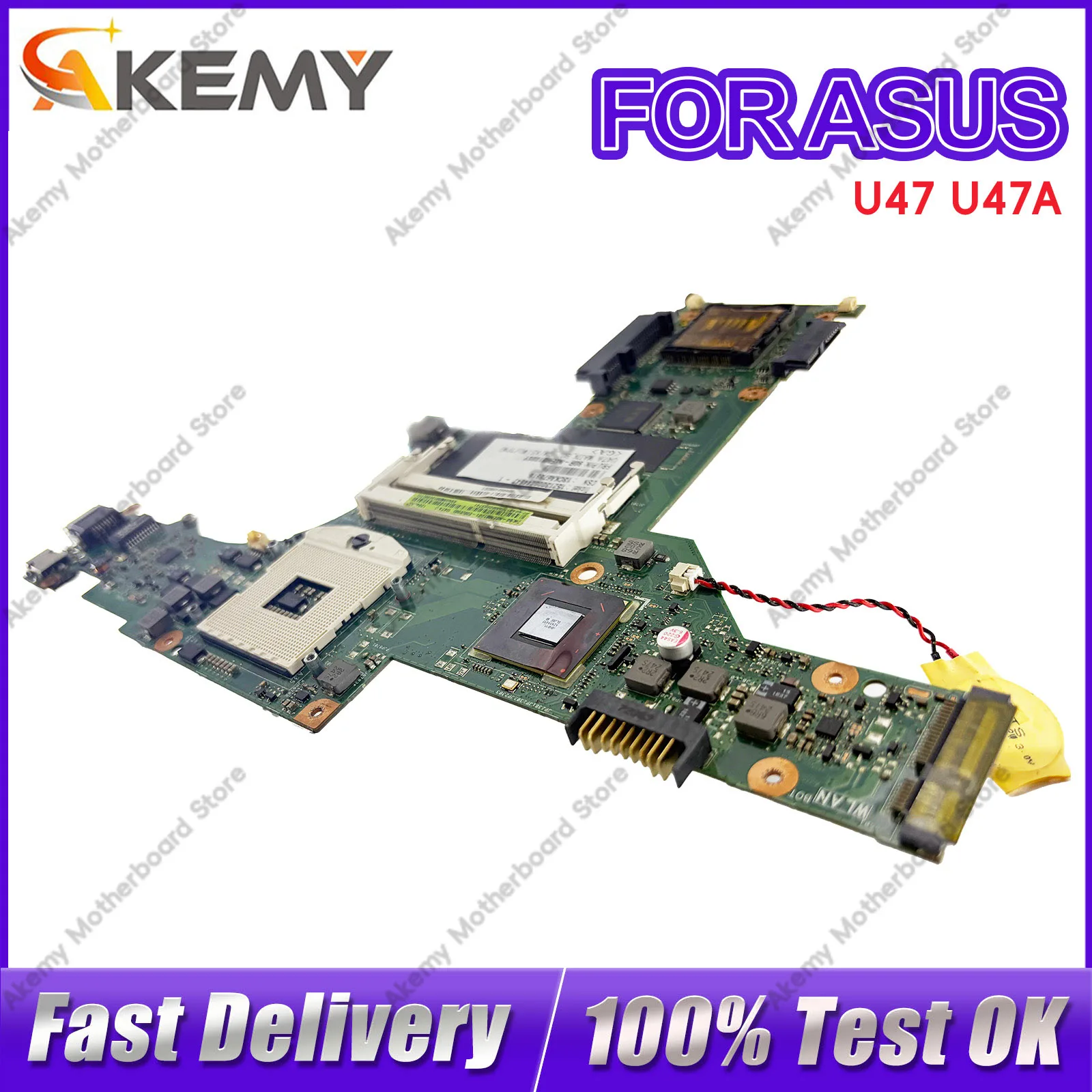 U47 U47A Laptop Motherboard For ASUS U47A U47 Notebook Mainboard This item is in stock 100% tests OK fast shipping High quality