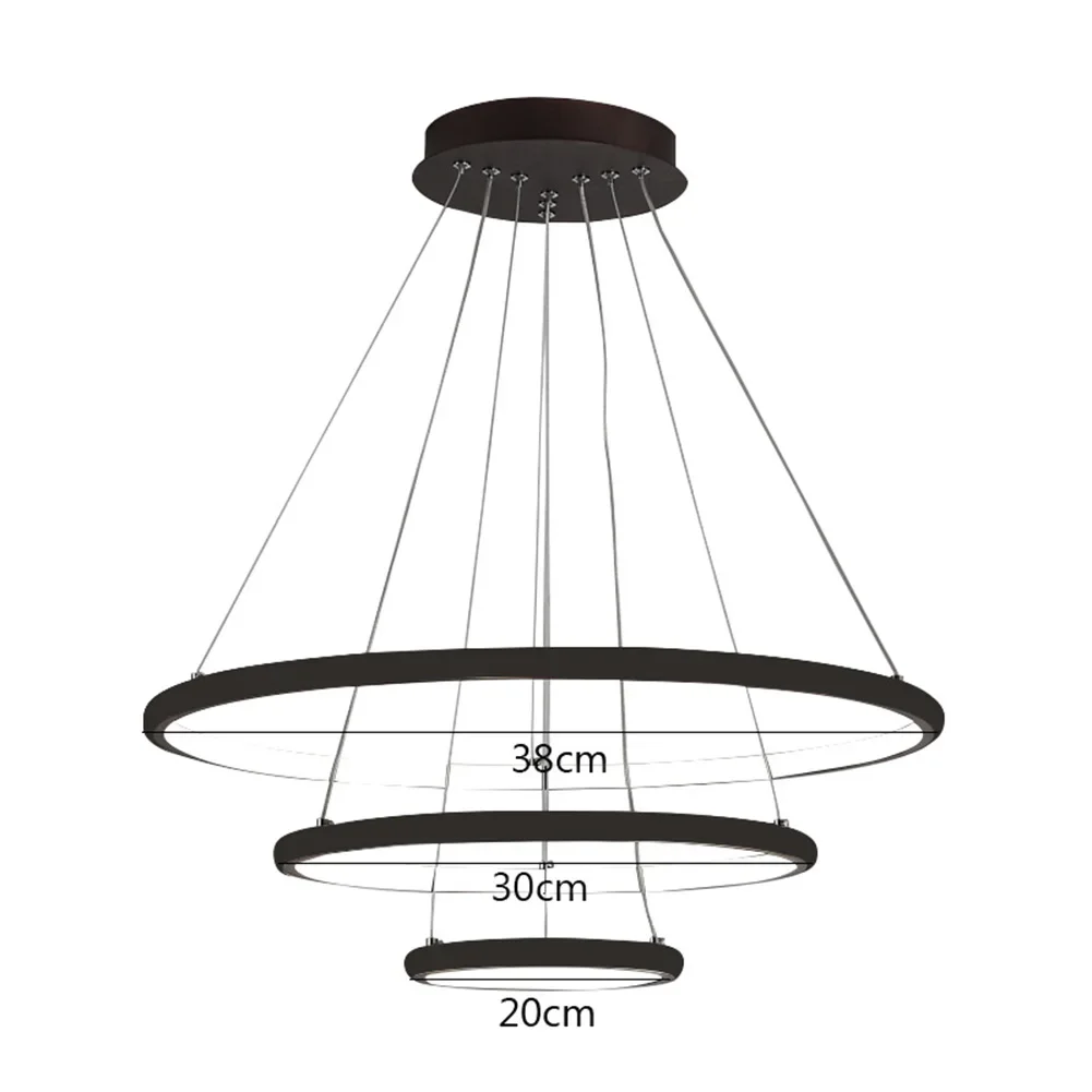 Nordic Luxury Hanging Light Adjustable LED Pendant Chandelier High Brightness Ceiling Lamp for Living Room Bedroom Decoration