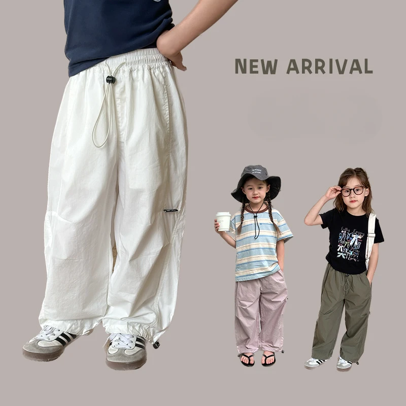 

Kdi Pant Boys and Girls Baby Summer Slim Korean Style Handsome Loose Outdoor Anti-mosquito Climbing Cargo Pants