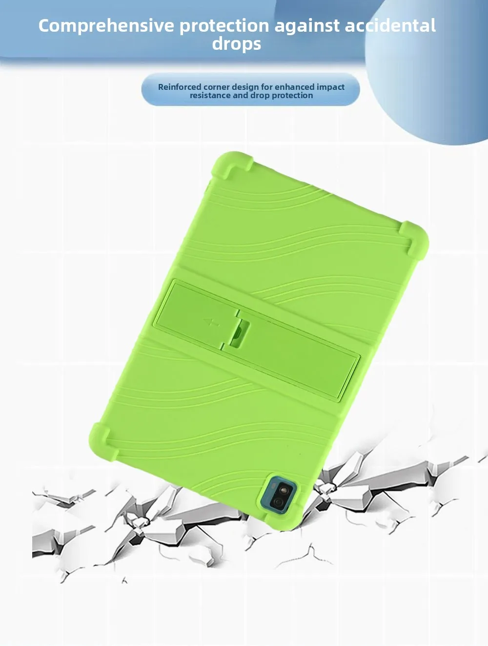 Stoßfeste TPU-Hülle für TCL 10 TAB MAX 10.36, Flexibler Stoßfänger mit Ständer, Mehrere Farben – Detail 7