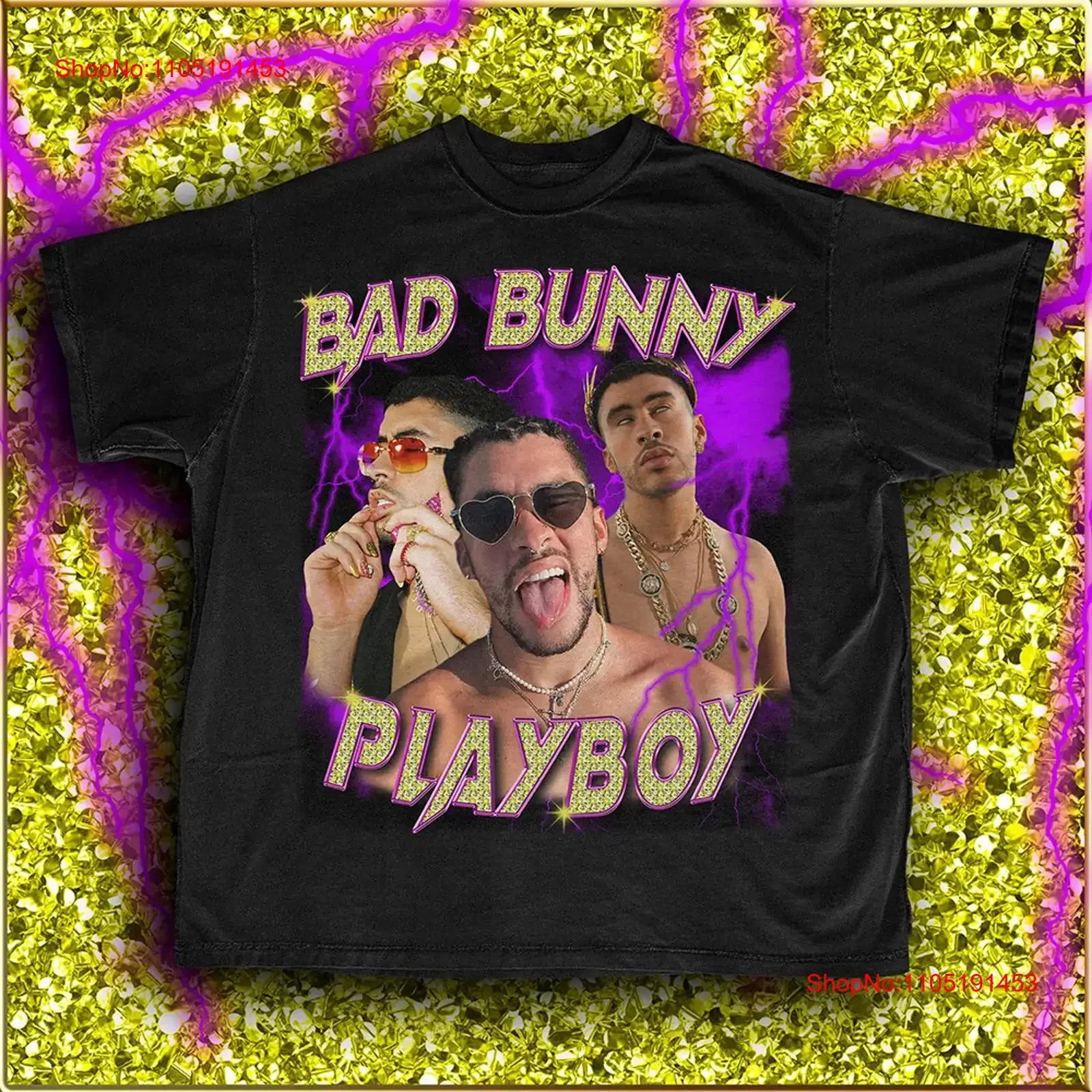 

Vintage Retro Bad Bunny T shirt YHLQMDLG vintage Washed Stylish Slightly Soft Versatile homme fashion graphic designer clothes