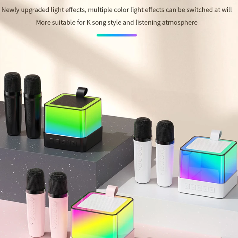 NUOVO altoparlante Bluetooth caldo portatile domestico carino karaoke mini audio wireless con microfono macchina per canto familiare K Song