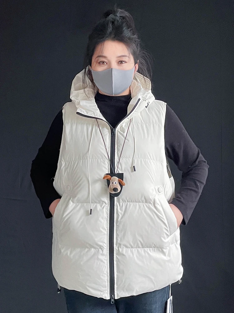 

Женская хлопковая куртка-жилет больших размеров, свободного кроя, с эффектом похудения, премиум-класса, повседневное зимнее пальто