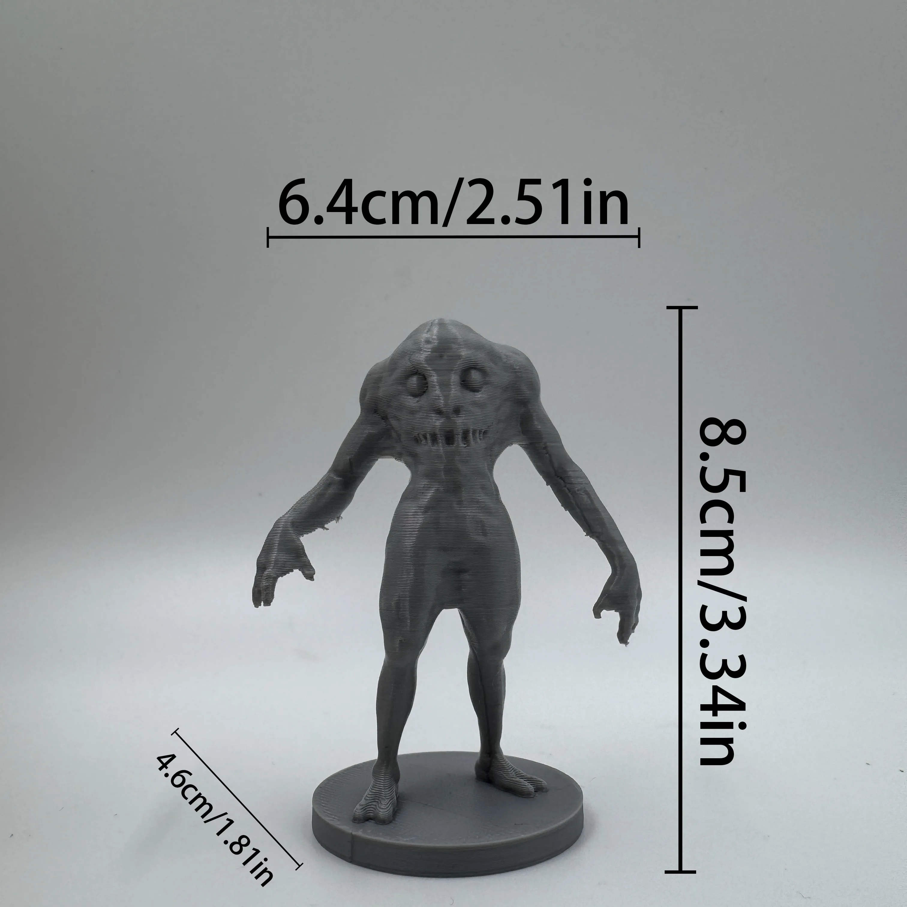 1pc Headless Monster Statue, Chest-Face Creature with Twisted Posture. Expertly Crafted Eerie Details. view 3