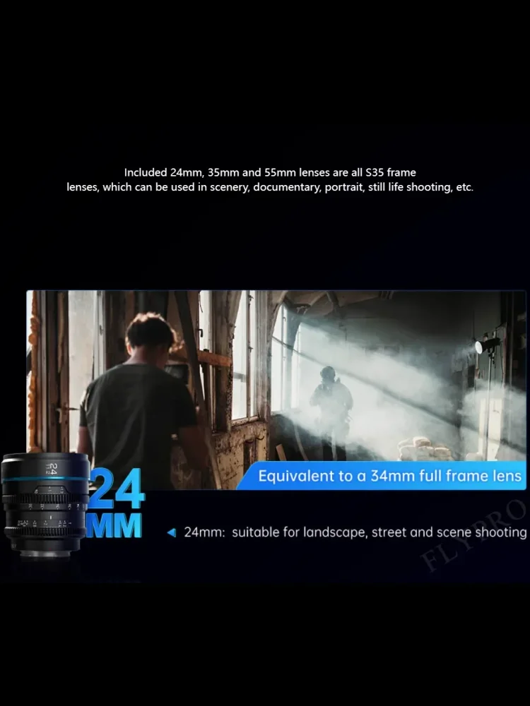 SIRUI ليلة ووكر 16 مللي متر 24 مللي متر 35 مللي متر 55 مللي متر 75 مللي متر T1.2 S35 Cine عدسة APS-C كبيرة لسوني E فوجي X كانون RF M4/3 القناص مشاية الليل