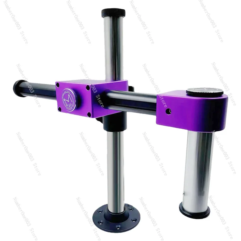Microchip Source Microscope Stand Arm Purple Gold Open Sky Arm Stand Rotating Stand Arm 360 Degrees No Head Tilt