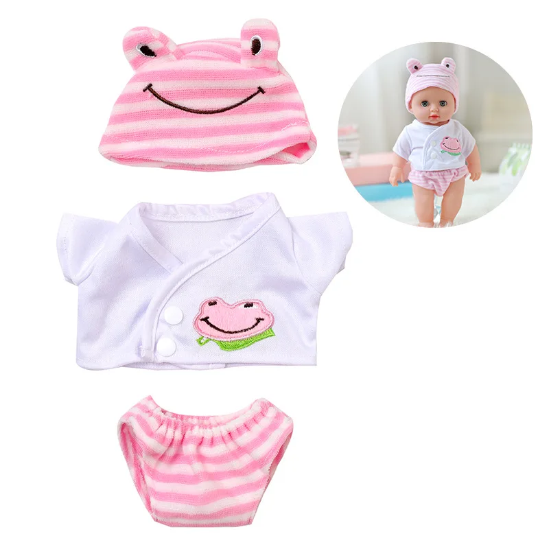 Set di vestiti per bambole rinate da 30 cm Coniglio Rana Orso Simulazione Set di vestiti per bambole