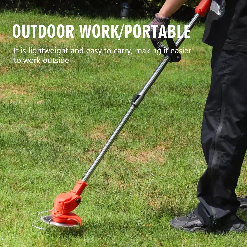 【2025 جديد】جزازة العشب اللاسلكية المحمولة أداة تشذيب العشب الكهربائية القابلة للتعديل متوافقة مع بطارية ماكيتا 21 فولت