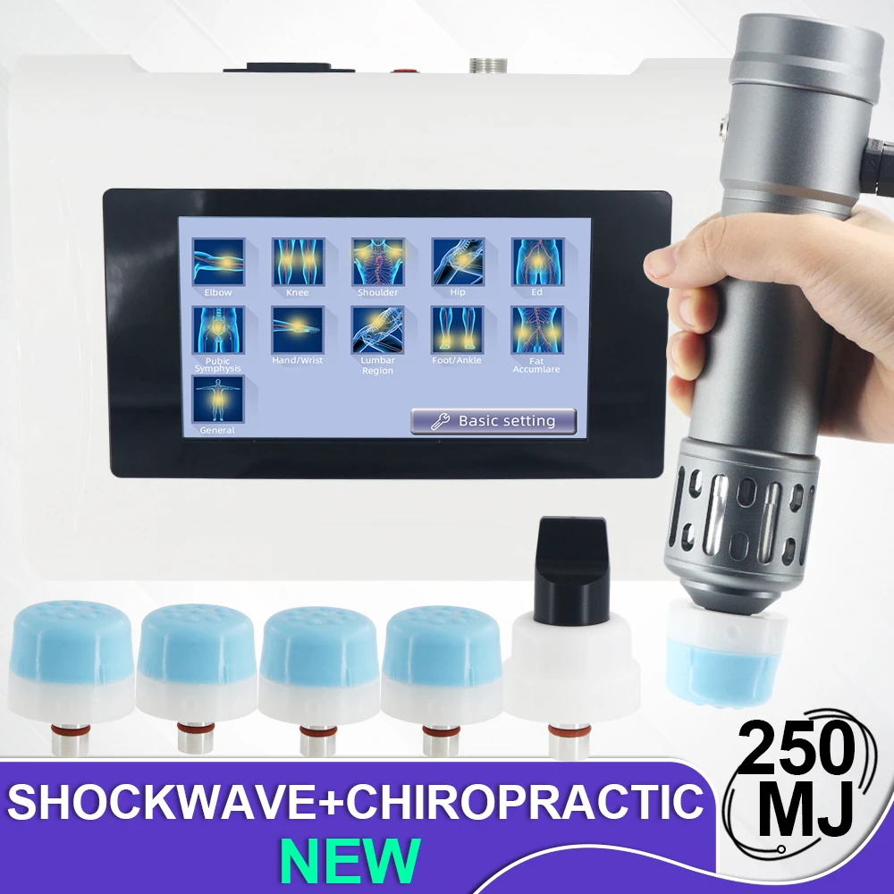 

250MJ Shock Wave Massage Chiropractic Tools 2 IN 1 For ED Treatment And Scapula Pain Body Massage Shockwave Therapy Machine New