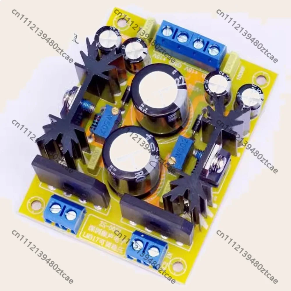 LM317 DC Adjustable Stabilized Power Supply Board Dual Channel Positive Negative Voltage Regulator Module AC DC