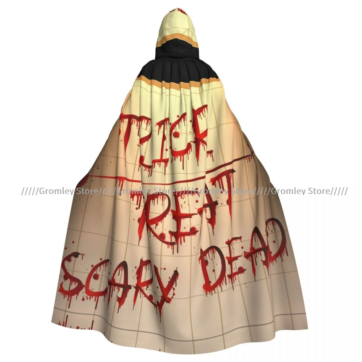 Halloween Blood Alphabet Witch Cloak Hooded Cosplay Costume Halloween Adult Long Party Cape