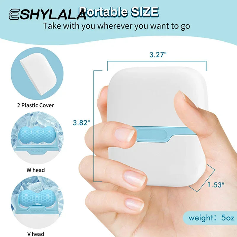 Rolo de gelo 2 em 1 para alívio da dor nas olhos, rolo de massagem facial frio, cuidados com a pele, alívio da dor, ferramenta de cuidados com maquiagem