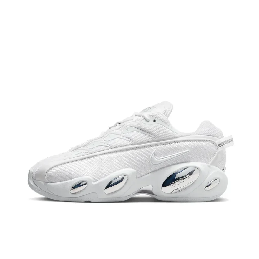 Nike White Glide Low Men's and Women's Fashion Casual Running Shock-absorbing comfortable non-slip wear-resistant sneakers