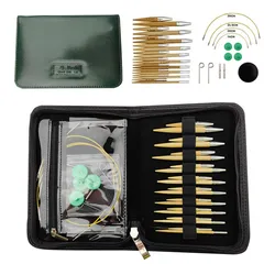 Knitting Needles Removable Ebony Wood 1 Set Crochet Hooks Needles Handmade Crafts Comfortable Grip for DIY Scarves Gloves