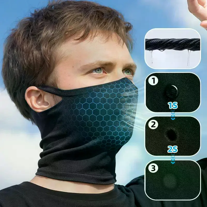 Autumn/Winter Sport Bandana Cycling Bike Hanging Ear Face Cover Reusable Masks Hiking Camping Neck Gaiter Scarf