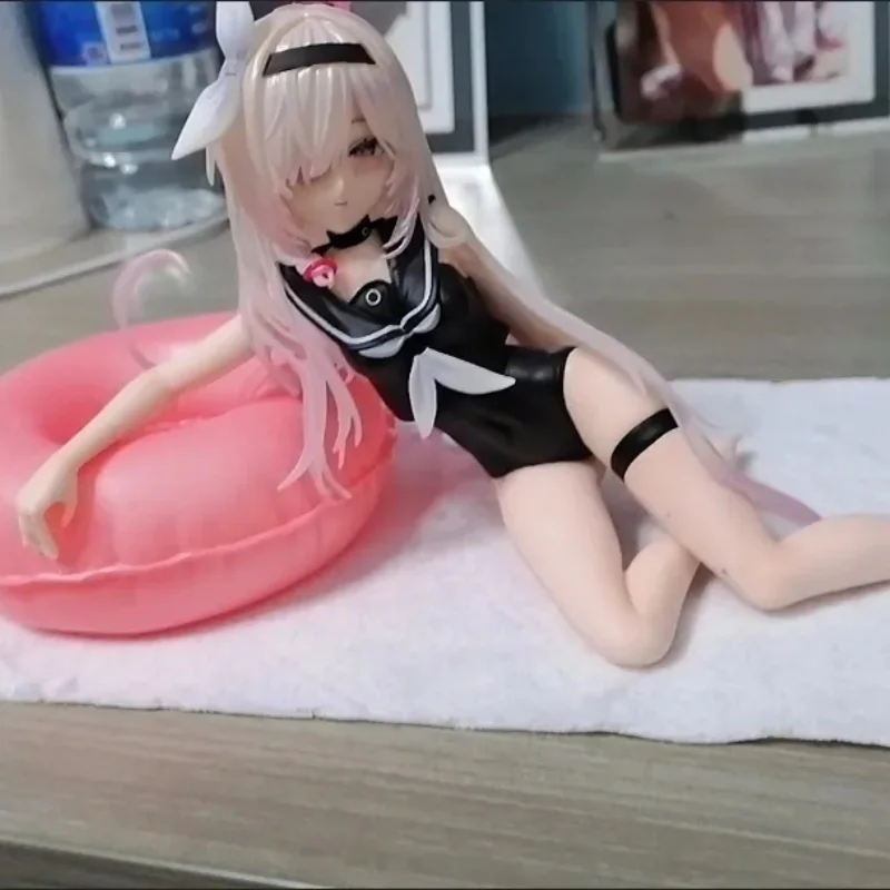 Blue Archive Anime Game Peripherals Garage Kit A.R.O.N.A Summer Swimsuit Collection Pretty Girl Model Computer Case Ornament