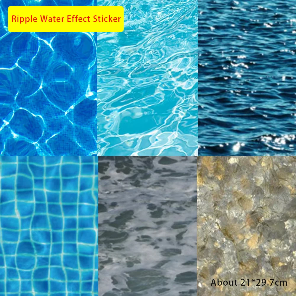 5pcs DIY Model Making Simulation River Sections Water River Effects Flowing Pattern Bendable Decorated Lakes Scene Diorama Kits