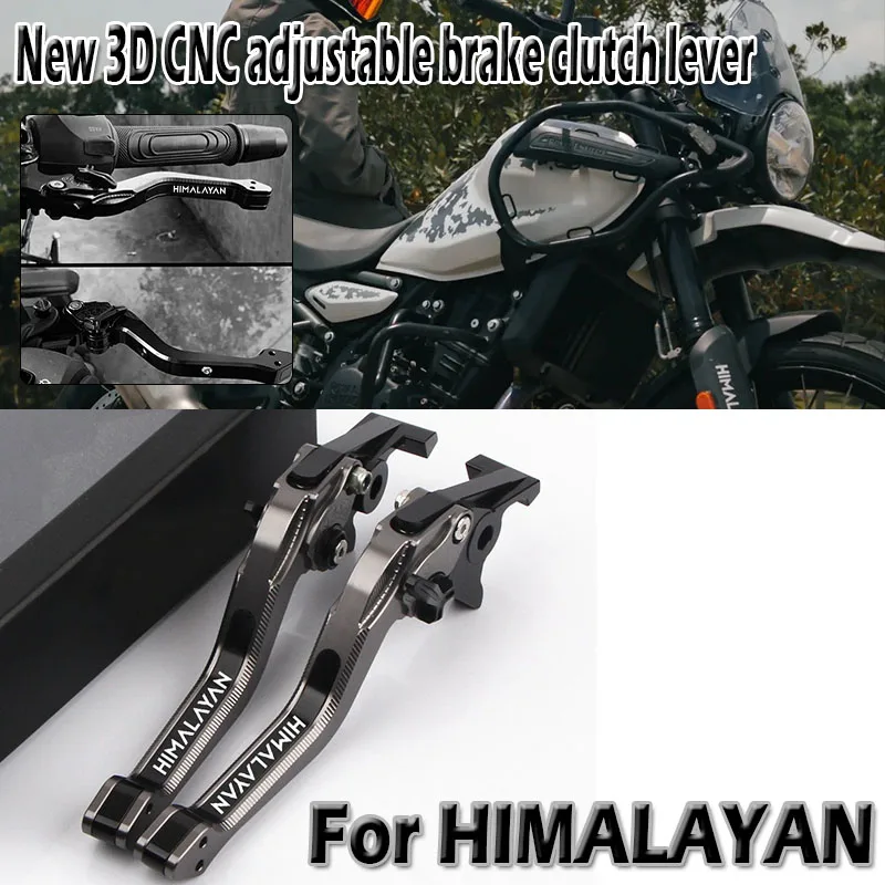 

Для Royal Enfield Himalayan 400 411 2016-2023, аксессуары для мотоциклов, регулируемый тормозной рычаг с 3D ромбом