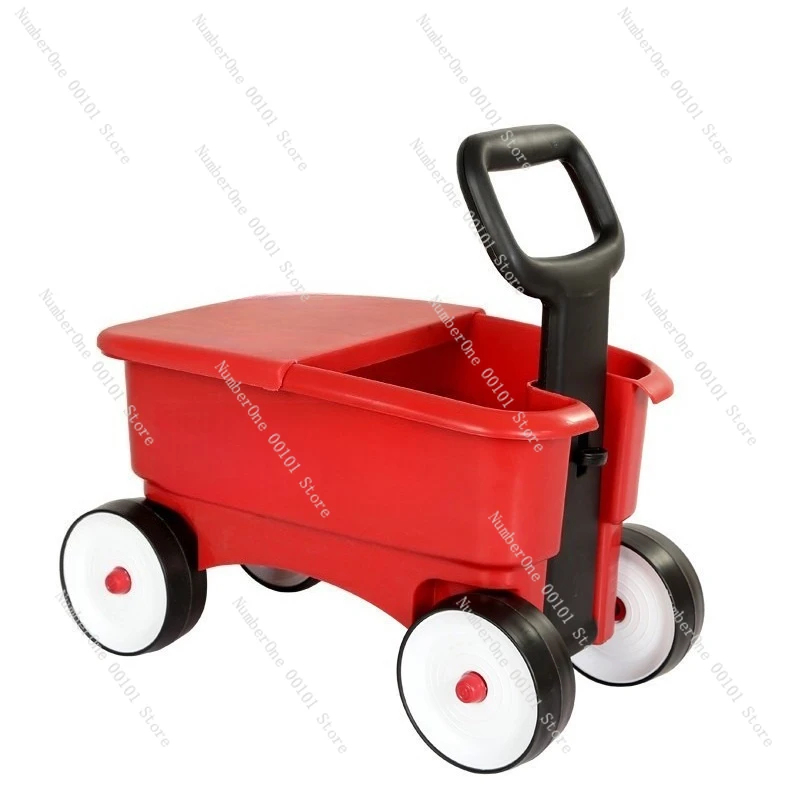 4 in 1 Baby Kids Scooter Walker Ride on Push Toy with Four Wheels Sit Stand Toddler Balance Bike